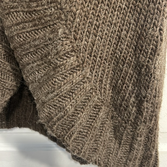 Fur-lined open cardi style knit vest - Picture 3 of 5